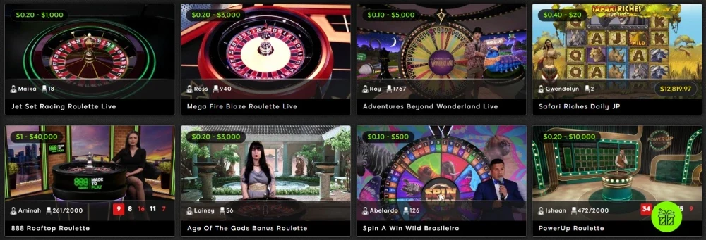 Live Dealer Casino Games NWT