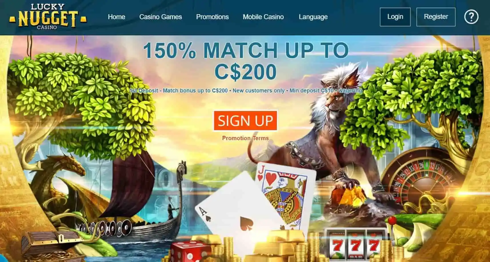 Lucky-Nugget-Casino-main-page