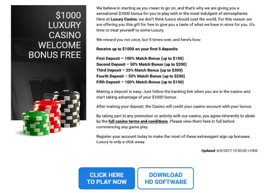 Luxury-Casino-bonuses